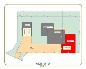 Anbau einer Garage und Büroraum Bauantragsplanung