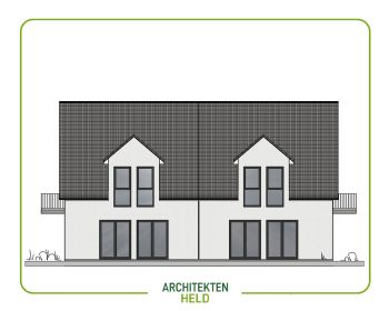 Doppelhaus mit 4 Wohneinheiten Entwurfsplanung